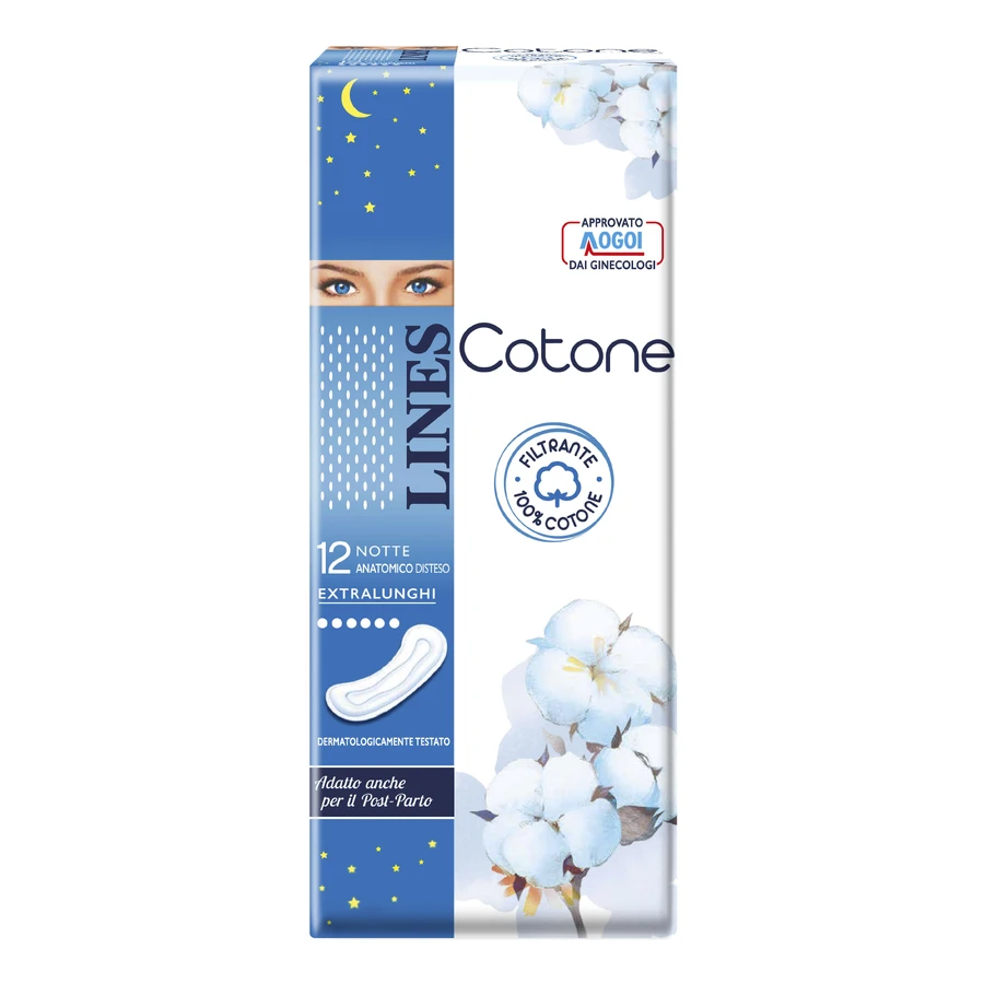 LINES Cotton Anat.Dist.NTT12pcs