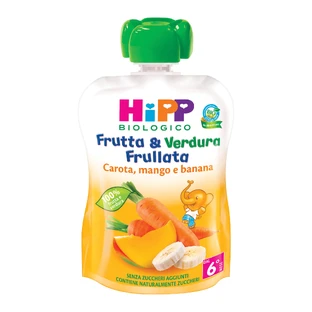 HiPP Smoothie fruits et légumes Bio Carotte Mangue Banane 90g