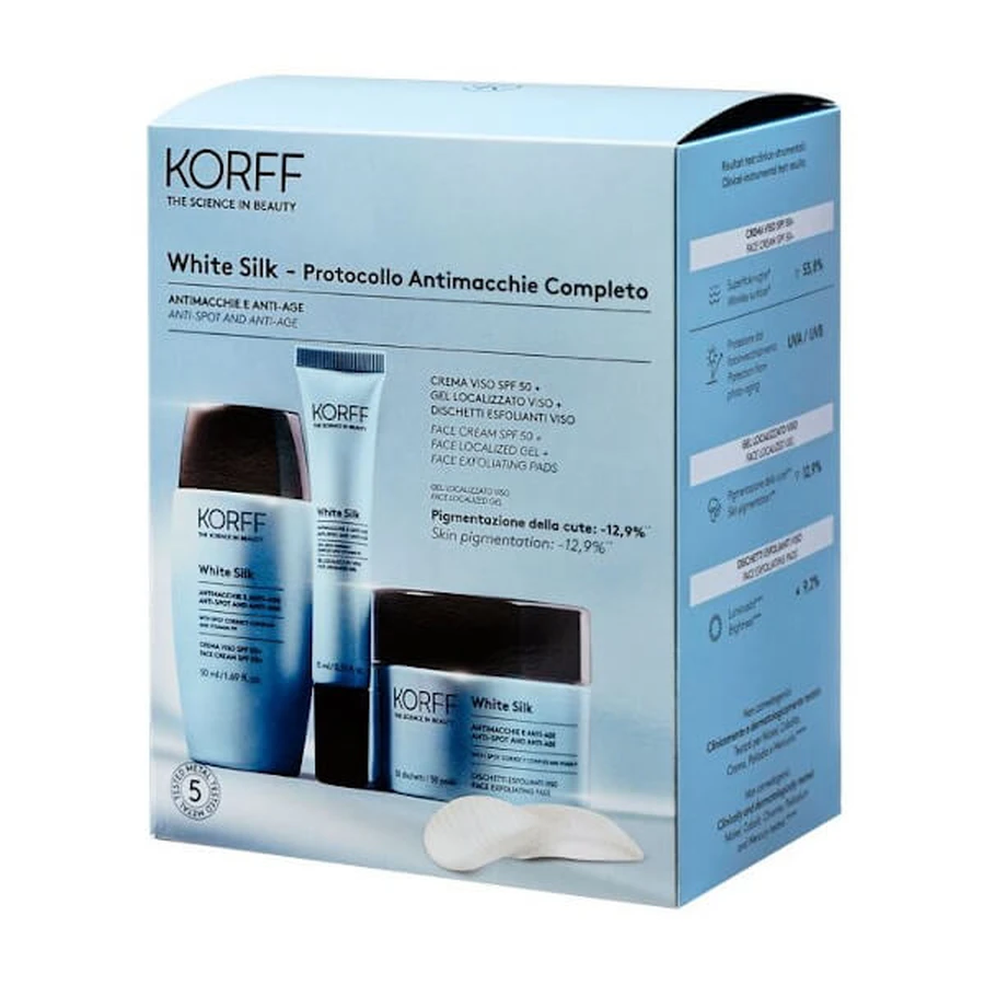 Skin Care White Silk Face Cream+Discs+Gel