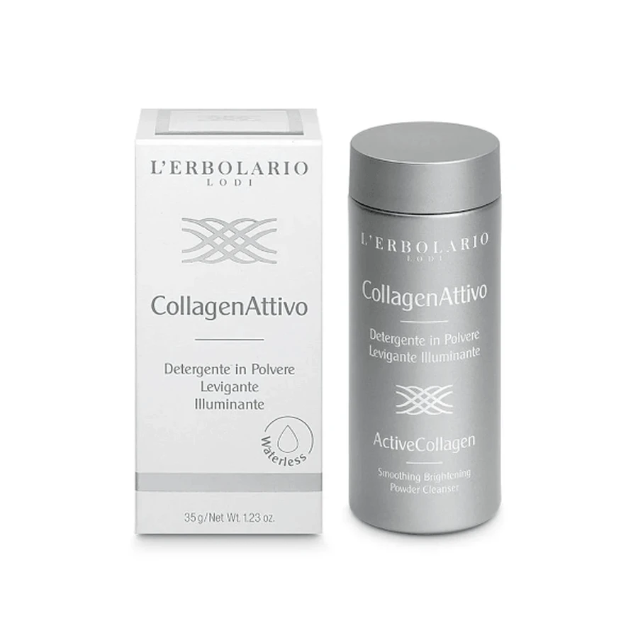 L'Erbolario CollagenAttivo - Reinigungspuder für strahlende und geglättete Haut, 35 g
