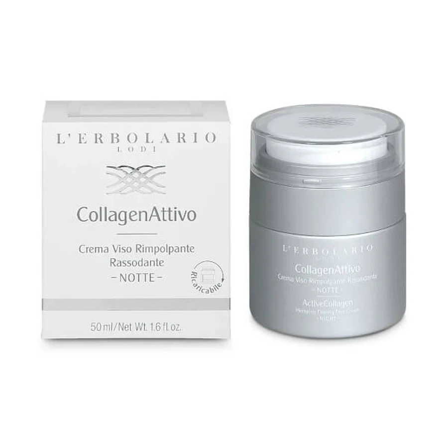 L'Erbolario CollagenAttivo - Tratamiento de Noche Tonificante y Reafirmante, 50 ml