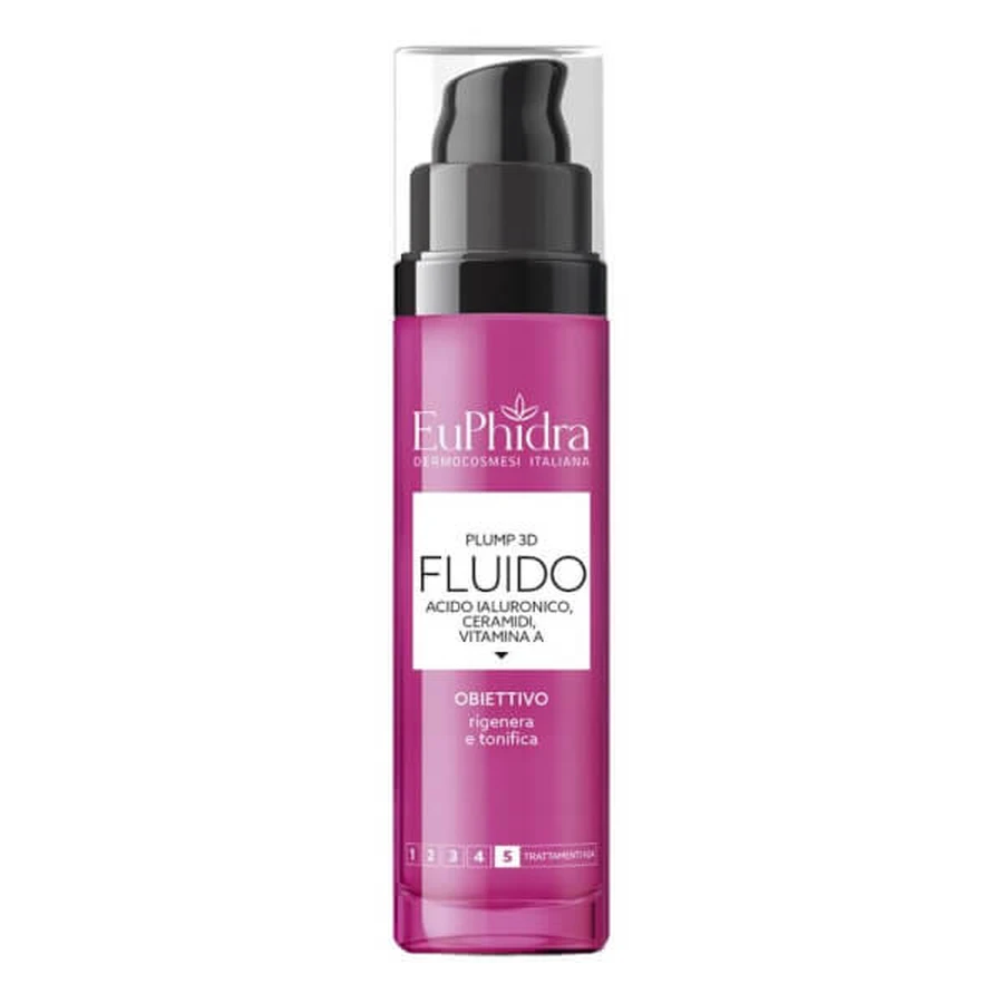 Euphidra Plump 3D Fluid with Hyaluronic Acid - Regenerates and Tones 50ml