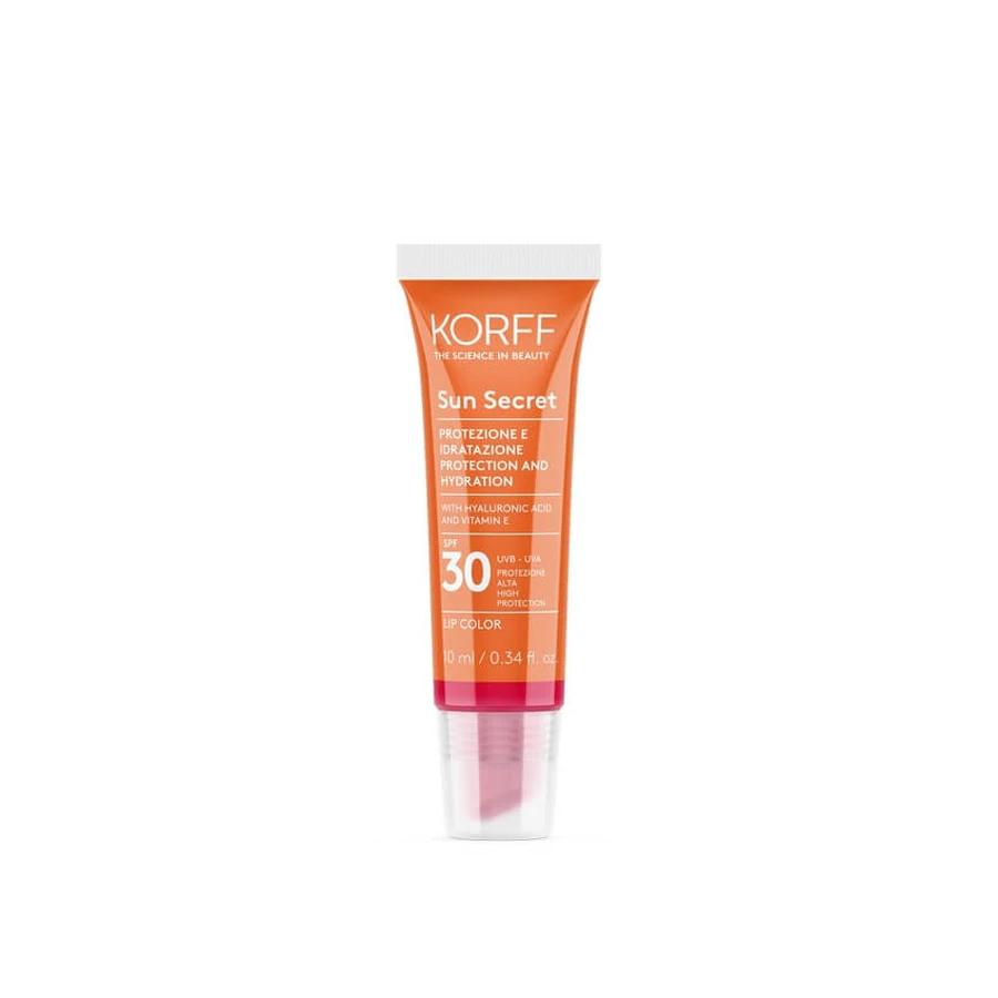 Korff Sun Secret Lipbescherming en Hydratatie SPF 30 Kleur 03 Kers 10 ml