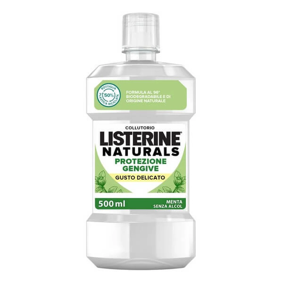 Zahnfleischschutz Listerine Naturals Mundspülung Sanfter Geschmack 500ml