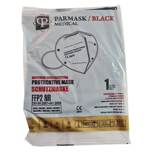 MASCARILLA FFP2 NEGRA PAR 10PCS