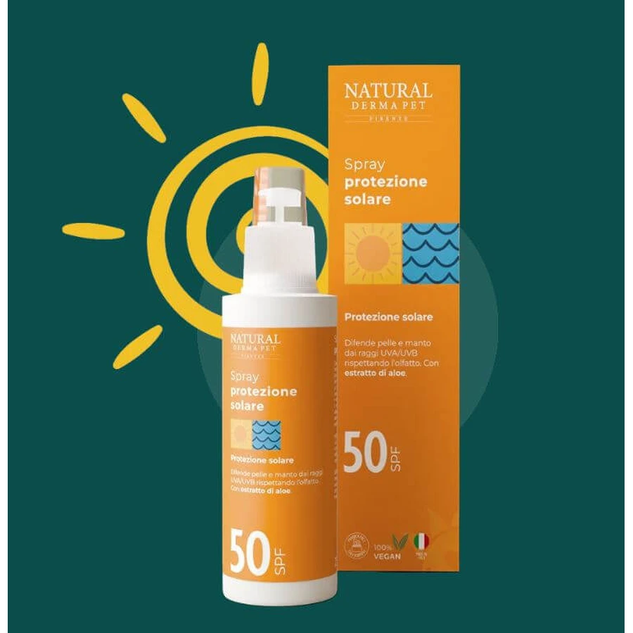 NATURAL DERMA PET HOND SPRAY ZONBESCHERMING 50 SPF 75 ML