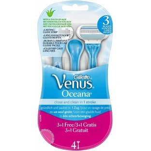 GILLETTE VENUS OCEAN SHAVERS USED&amp;JET 3 BLADES PZ.3+1 GRATIS