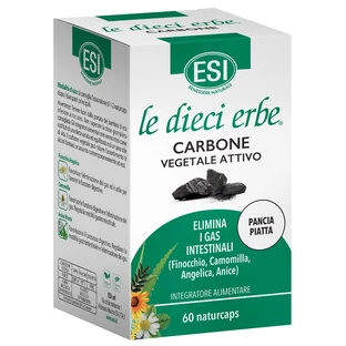 Esi Le Dieci Erbe Aktive Pflanzenkohle 60 Naturcaps