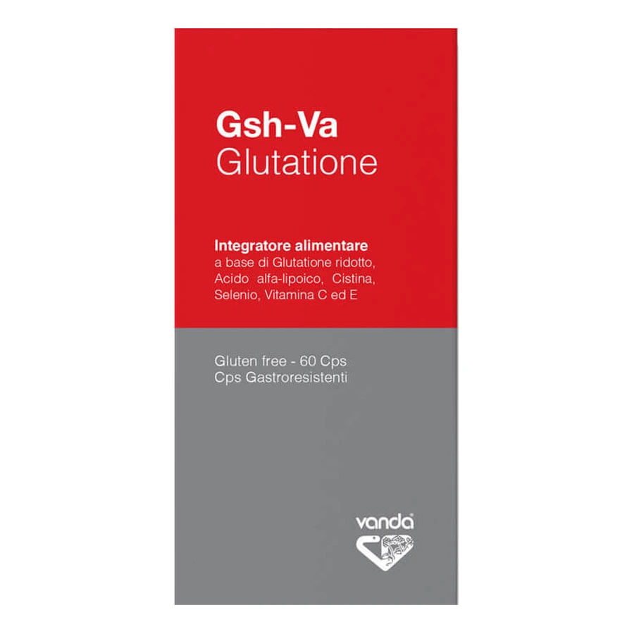 Vanda Homeopathic GSH-VA Glutathione Complément Alimentaire 60 Capsules Sans Gluten