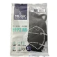 MASK FFP2 BLACK MUSK 10PCS