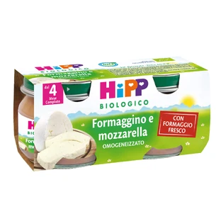 HiPP Homogenized Organic Cheese and Mozzarella 2x80g
