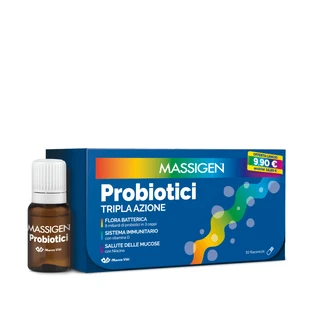Massigen Probiotics Dreifachwirkung Fläschchen 10x8ml