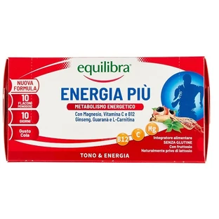 Equilibra Energia Più 10 flacons - métabolisme énergétique