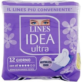 Idea Ultra Day Tampon avec ailettes 12 pièces
