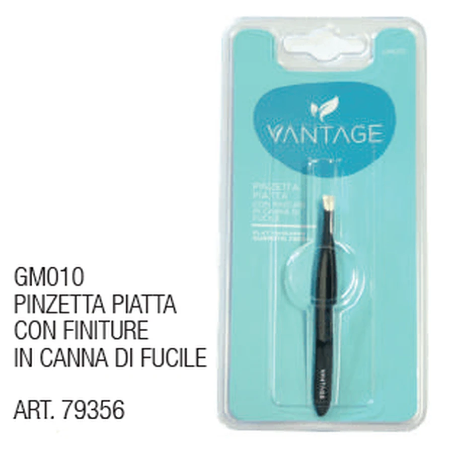 VANTAGE GM010 FLAT TWEEZERS W/FU