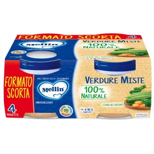 Mellin Gehomogeniseerde Gemengde Groenten 4x80g