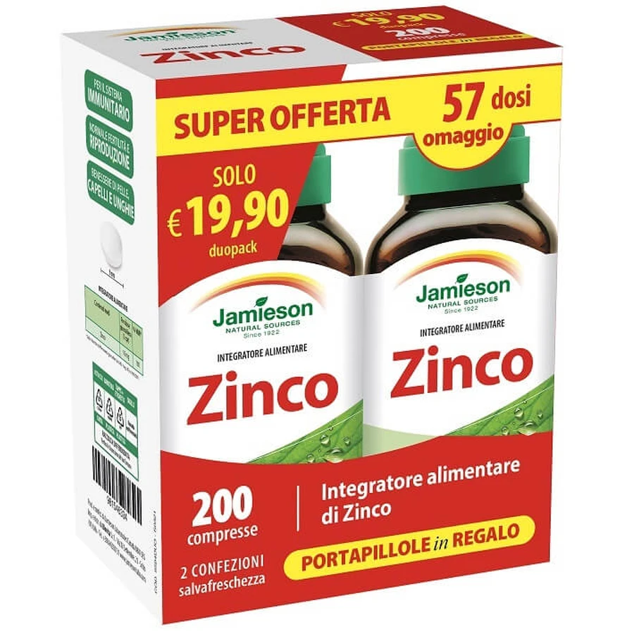 JAMIESON DUOPACK ZINC 200CPR
