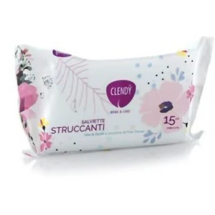 Clendy 15 lingettes démaquillantes douces pour le visage et les yeux