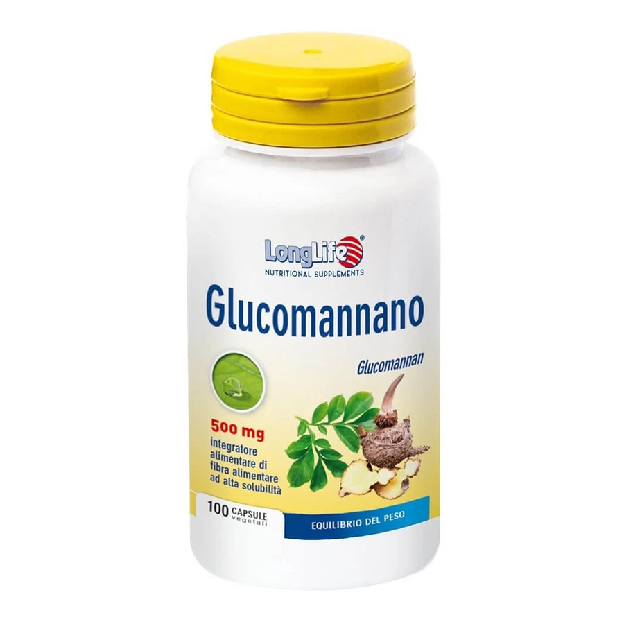 Longlife Glucomannan 100 Capsules