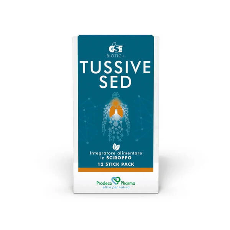 Gse Tussive Sed Sirup 12 Stick Packs
