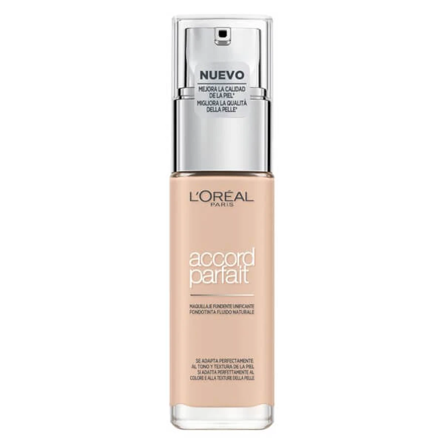 Base de maquillaje L'oreal accord parfait color 1.N ivoire