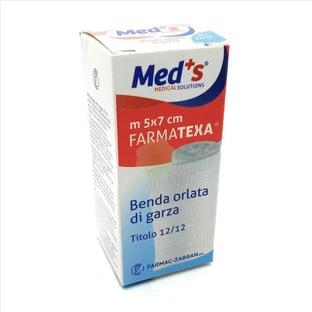 Venda de gasa con dobladillo FarmaTexa Med 12/12 Cm7x5m