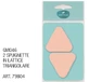 VANTAGE GM046 LATTENSPONSJES 2 STUKS