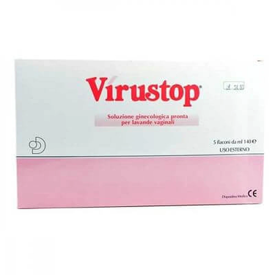 Virustop Lavado Vaginal 140ml Capacidad 5 Piezas