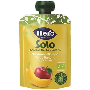 Hero Only 100% Biologische Appel/Banaan Smoothie Fruit 100 G