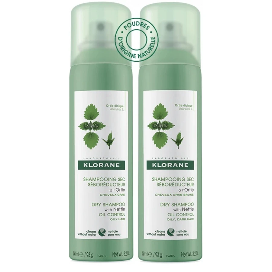Klorane Duo Champú Seco Ortiga Np
