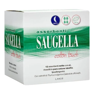 Saugella Cotton Touch Night Tampons 12 Pieces