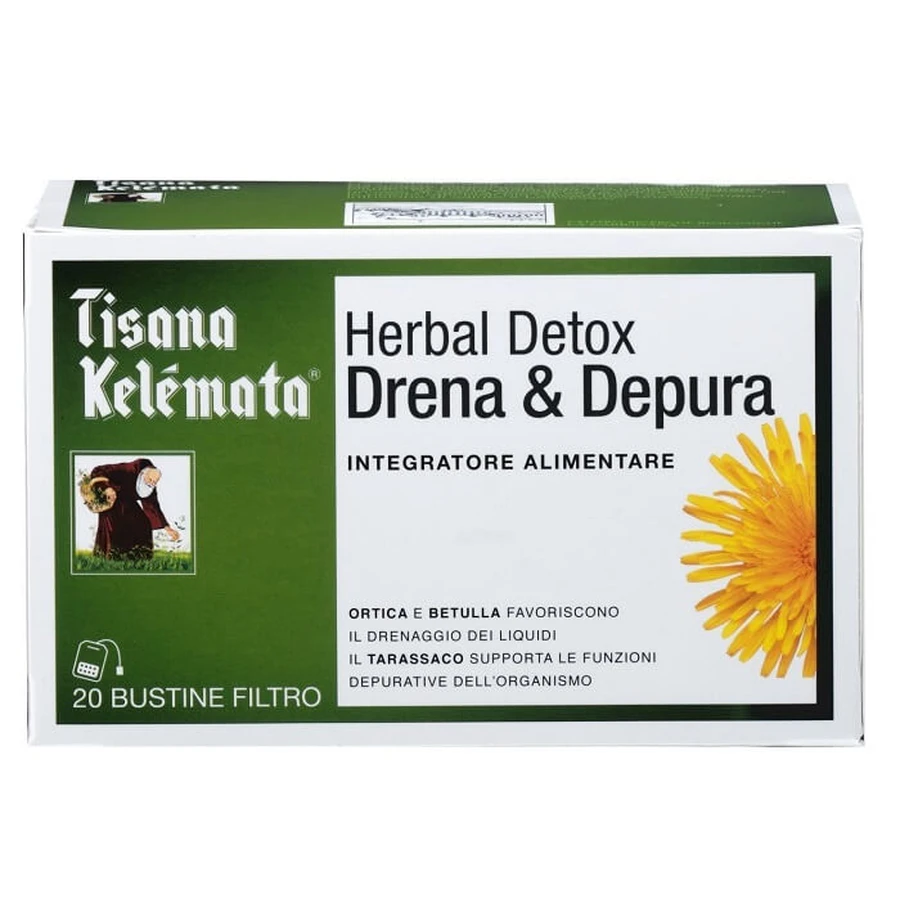 HERBAL DETOX DRENA &amp; DEPURA HERBAL TEA 20 Sachets