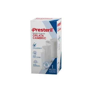 PRESTERIL Cambric 12/13 .F.U. gezoomd gaasverband 7 cm x 5 m