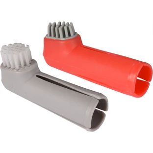 FLAMINGO DOG FINGER BRUSH KIT 1.7x2.5x 6 CM CF. (2 PZ)
