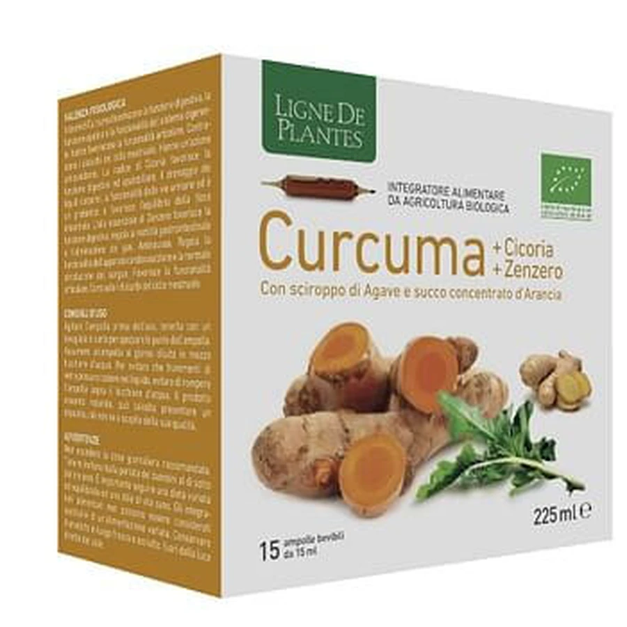 Turmeric Chicory Ginger Organic 15 Ml Drinking Ampoules