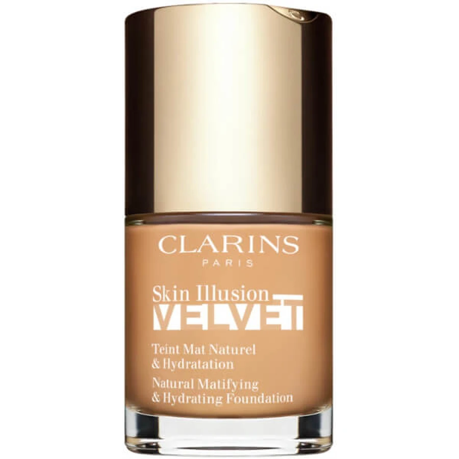 Clarins matte foundation Skin Illusion Velvet #108W zand