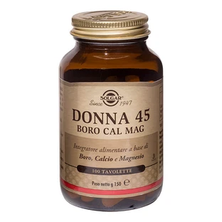 Solgar Woman 45 Boro / Calcio / Magnesio 100 Comprimidos