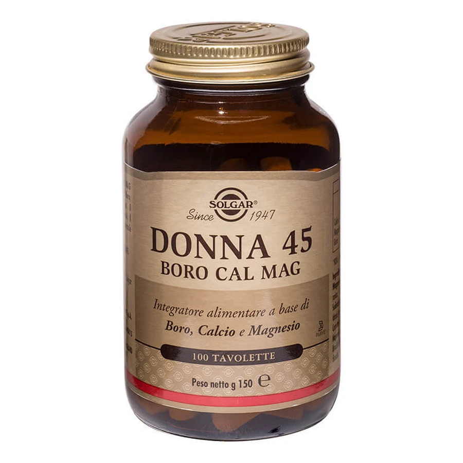 Solgar Woman 45 Boro / Calcio / Magnesio 100 Comprimidos