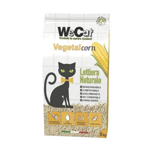WECAT LITIÈRE POUR CHAT NATUREL VÉGÉTAL MAÏS 8 KG