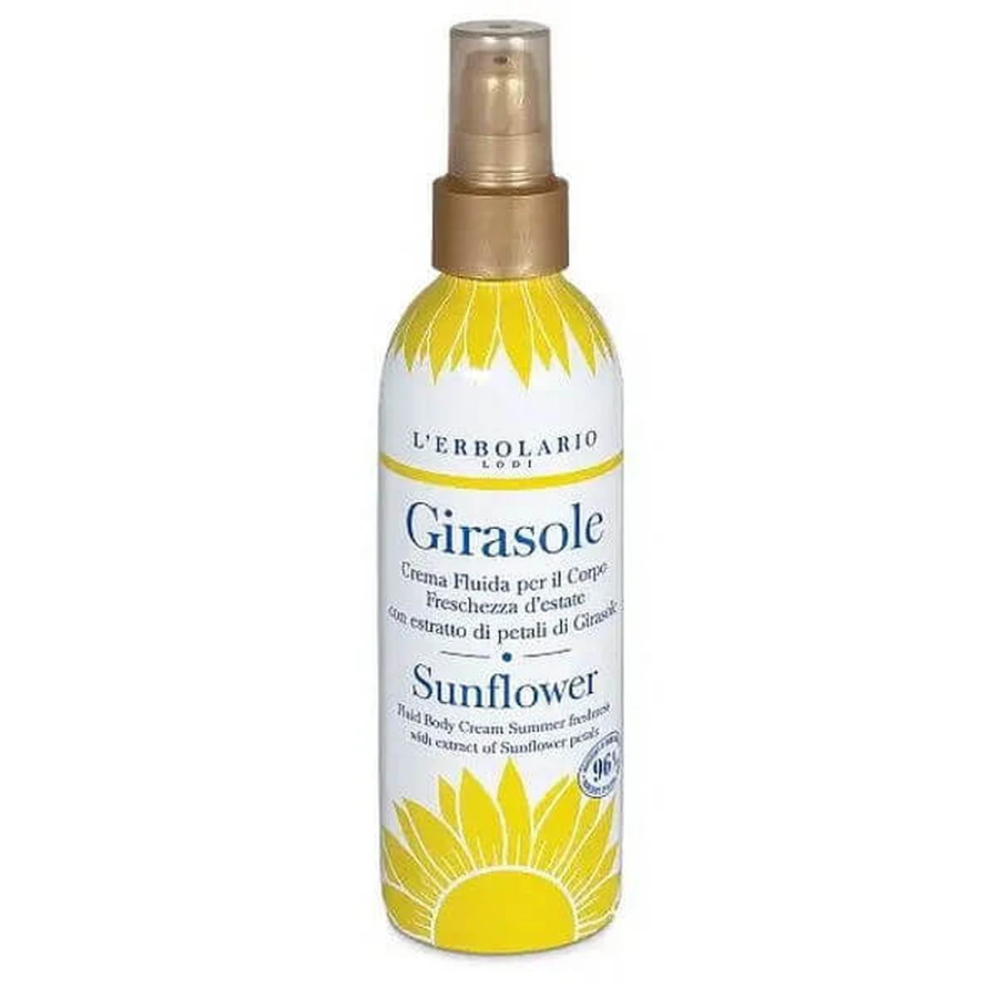 L'Erbolario Sunflower Body Fluid Cream 200ml