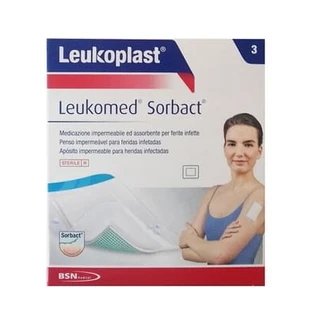 Leukomed Sorbact Verband 5x7,2 cm 5 Stuks