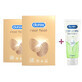  Real Feel condom pack, 16 + 16 pieces + Naturals H2O Lubricant, 100 ml, Durex
