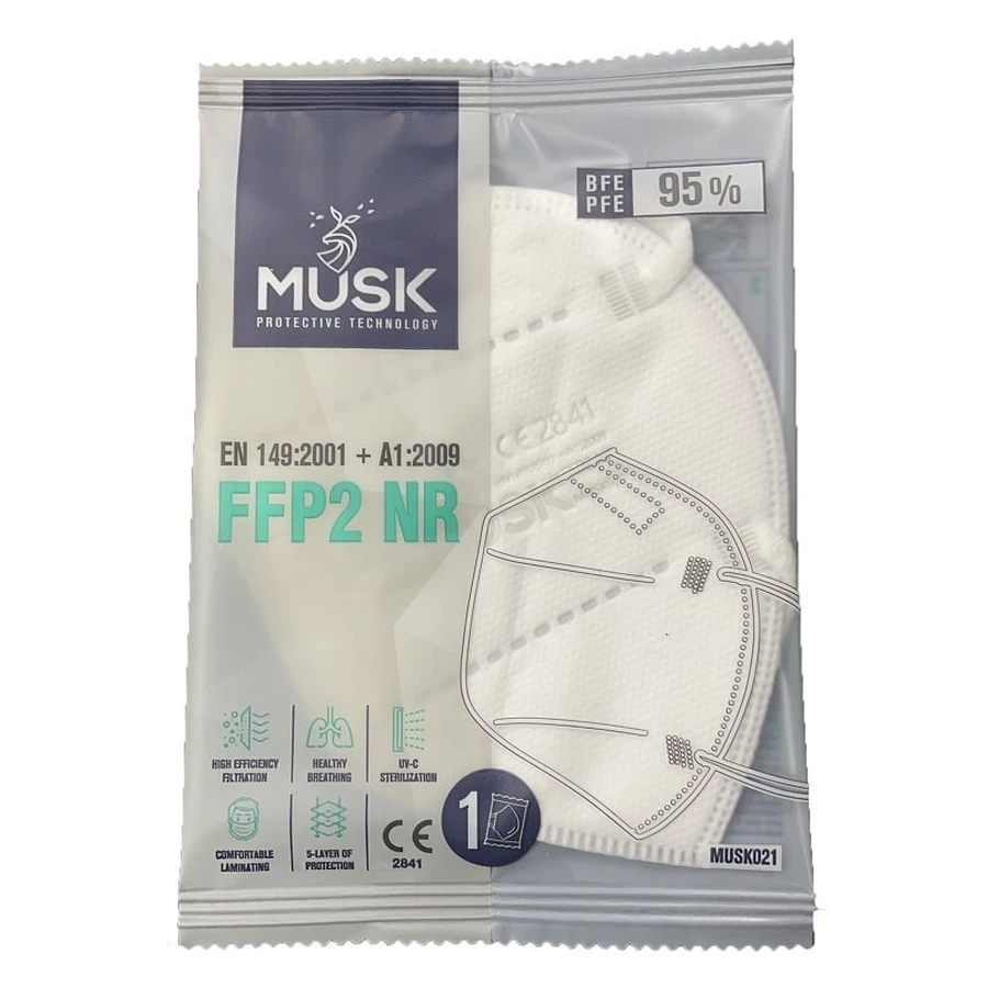 MASK FFP2 WHITE MUSK 10PCS