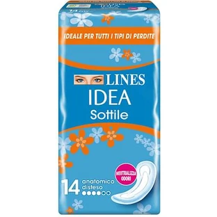 Lines Idea Thin Anatomic Stretch Absorbent 14 Pieces