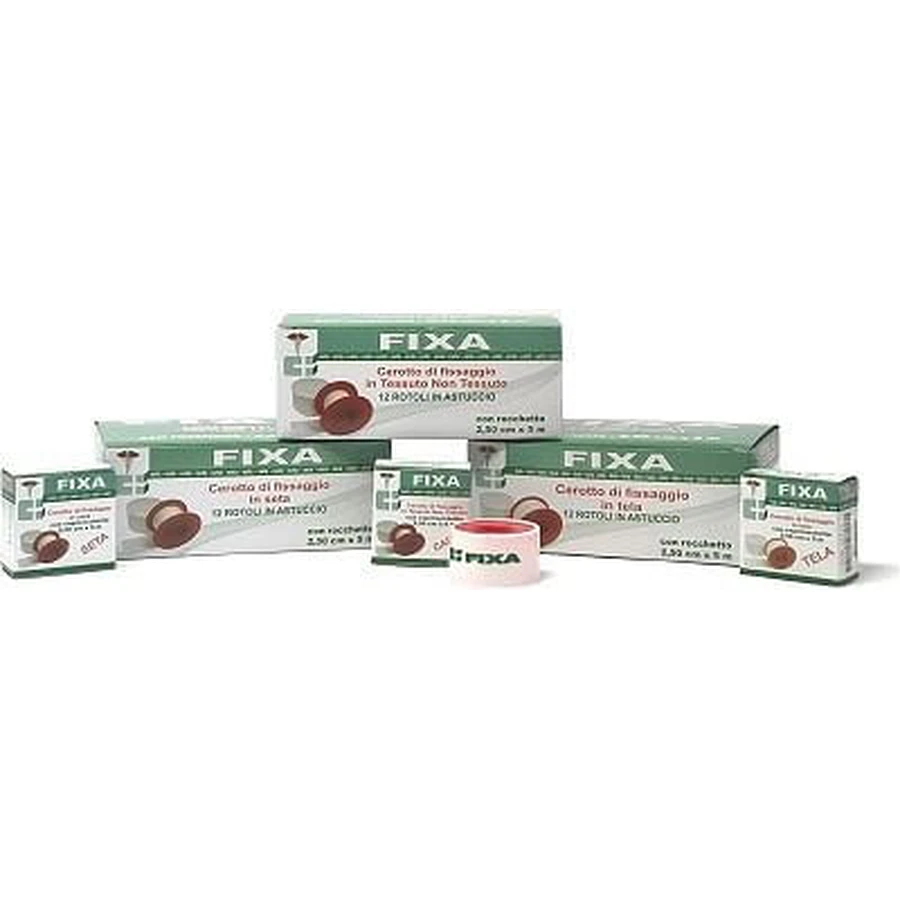 Tirita De Seda Fixa Cm 2.50x5 Con Carrete Y Funda