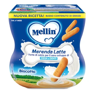 Mellin Merenda Latte Biscotto 2x100g