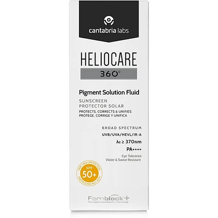 Sun protection fluid SPF50+ Heliocare 360º Pigment Solution, 50 ml, Cantabria