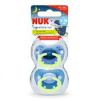M2 Signature Night silicone soother, 2 pieces, 6-18 months, Nuk M2 Signature Night silicone soother, 2 pieces, 6-18 months, Nuk