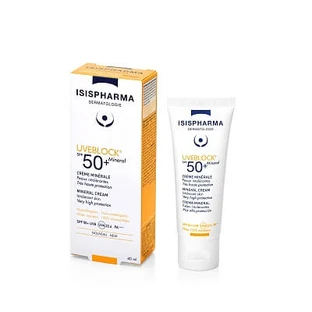 Isis Pharma UVEBLOCK Zonnebeschermingscrème SPF 50+ Mineraal, 40 ml