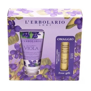 Crème pour les mains L'Erbolario Accordo Viola avec baume à lèvres offert